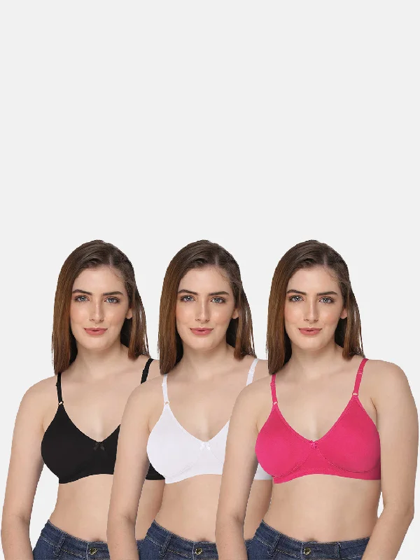 Intimacy Saree Bra Special Combo Pack - IN29 - C38 Comfortable Lounge Bra