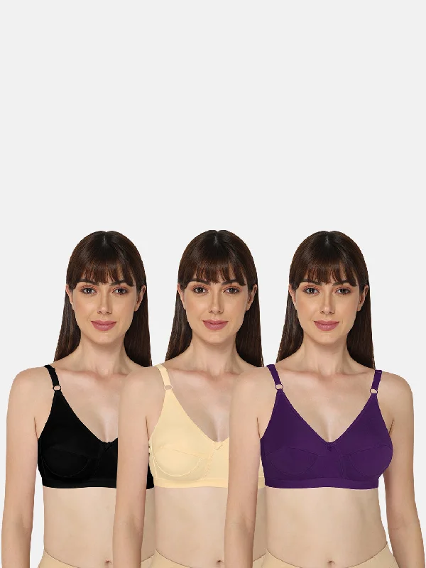Intimacy Saree Bra Special Combo Pack - INT01 - C34 Soft Mesh Bra