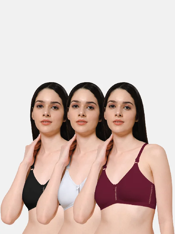 Naidu Hall Knitwear-Bra Special Combo Pack - Beauti - C45 Cotton Comfort Bra