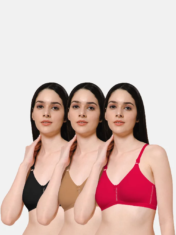 Naidu Hall Knitwear-Bra Special Combo Pack - Beauti - C76 Minimalist Wireless Bra