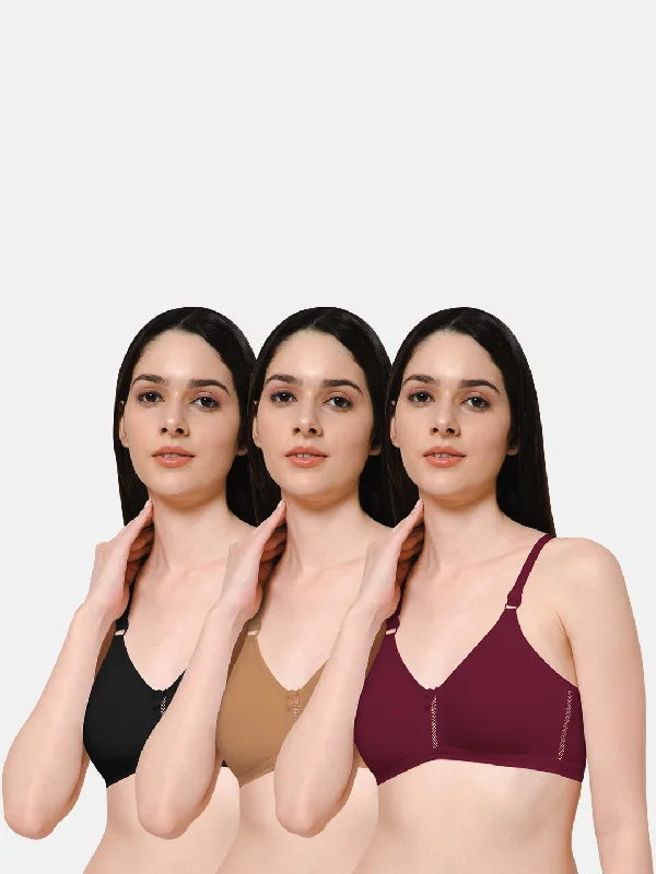 Naidu Hall Knitwear-Bra Special Combo Pack - Beauti - C77 Soft Stretch Bra