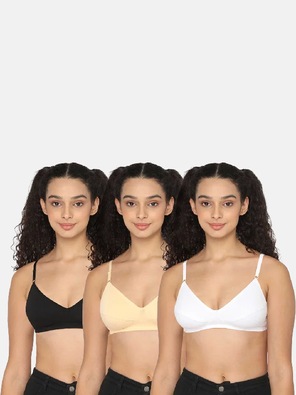 Naidu Hall Knitwear-Bra Special Combo Pack - Glori - C63 Comfortable Active Bra