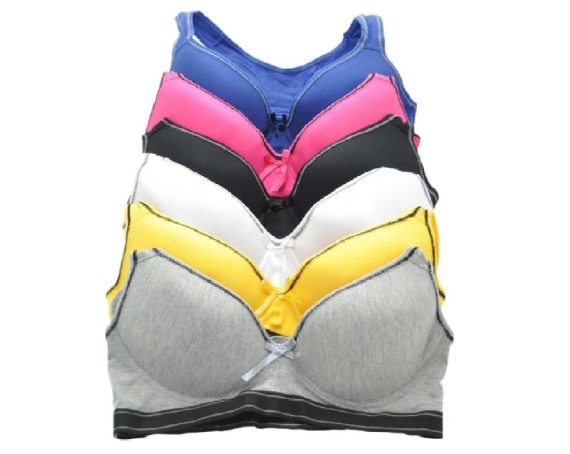 Brightly Colored Racerback Sports Bra Sexy Mesh Bralette