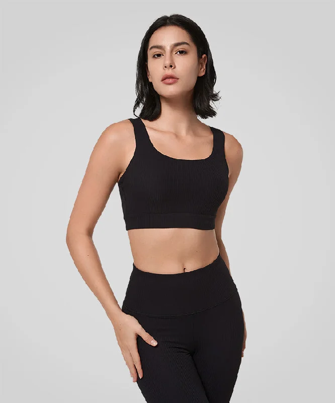 Shift Ribbed Deep U Back Padded Yoga Bra | Women's Light Support Sports Bra Breathable Sports Bra Shift Ribbed Deep U Back Padded Yoga Bra | Women's Light Support Sports Bra Breathable Sports Bra