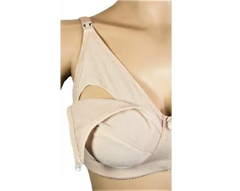 Wireless Cotton Clip On Nursing Bras Stretchy Full Coverage
