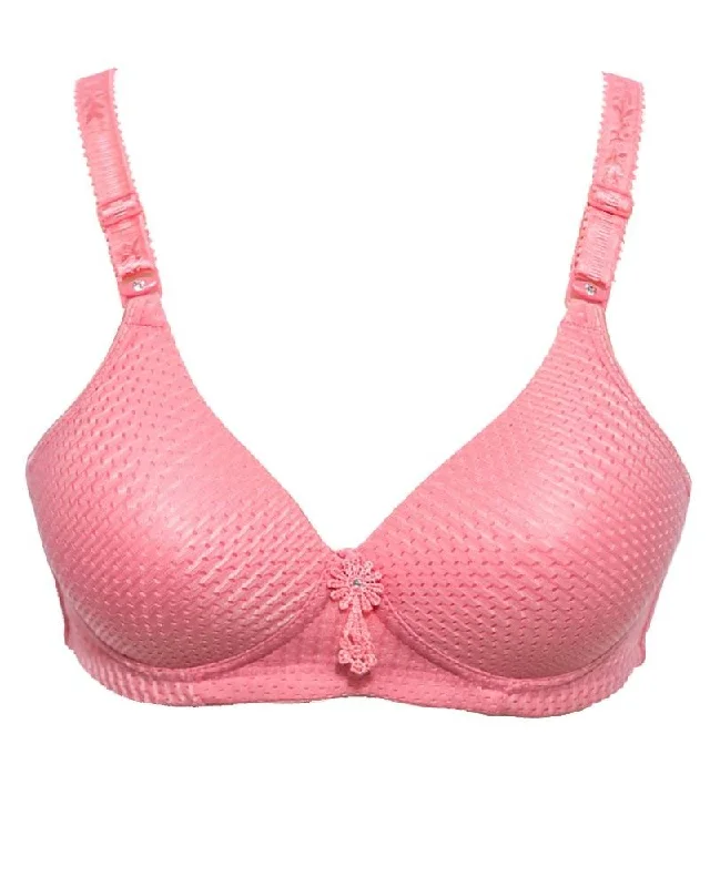 Yikani Bridal Bra Hot Pink- Signle Padded Non Wired - By Yikani Active Support Bra