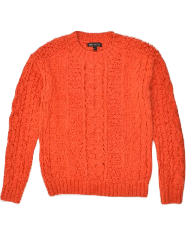 BANANA REPUBLIC Womens Crew Neck Jumper Sweater UK 4 XS Red Acrylic Chenille Brocade Lace BANANA REPUBLIC Womens Crew Neck Jumper Sweater UK 4 XS Red Acrylic Chenille Brocade Lace