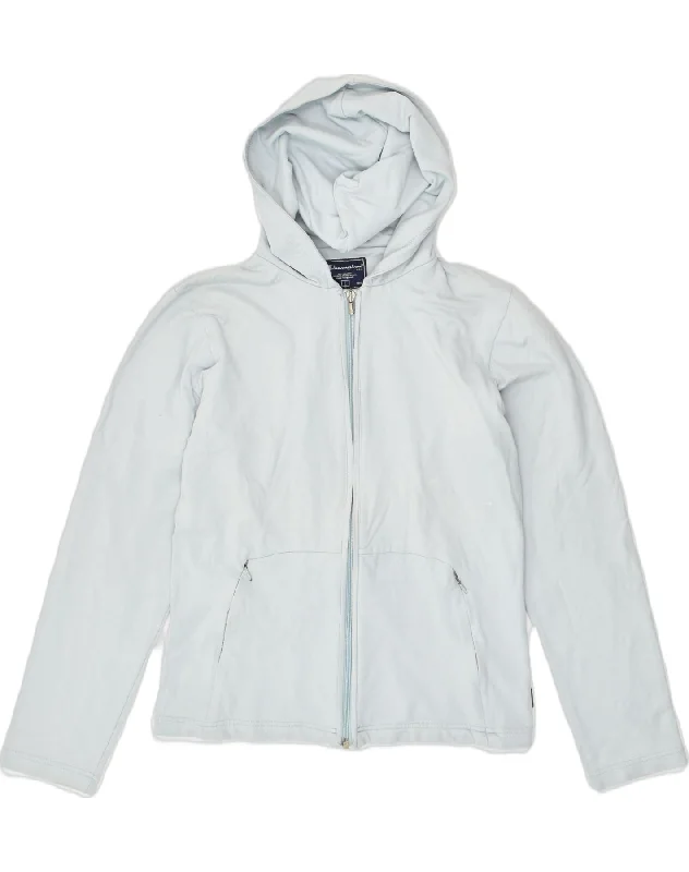 CHAMPION Womens Zip Hoodie Sweater UK 16 Large Blue Polyester Machine Wash Dry Clean Hand Wash CHAMPION Womens Zip Hoodie Sweater UK 16 Large Blue Polyester Machine Wash Dry Clean Hand Wash