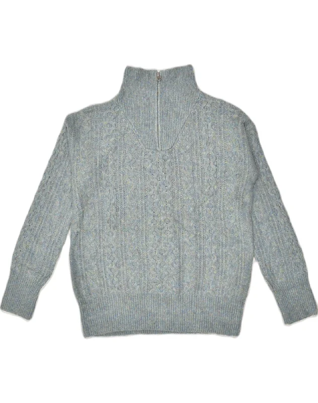 FAT FACE Womens Zip Neck Jumper Sweater UK 10 Small Grey Nylon Denim Fabric Leather Fabric Suede Fabric FAT FACE Womens Zip Neck Jumper Sweater UK 10 Small Grey Nylon Denim Fabric Leather Fabric Suede Fabric