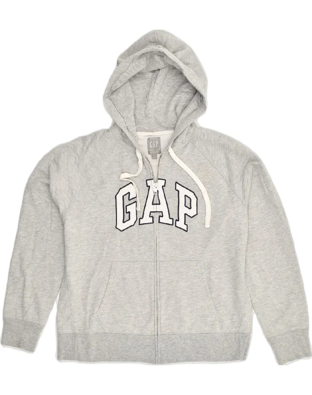 GAP Womens Graphic Zip Hoodie Sweater UK 18 XL Grey Cotton Jersey Fabric Tulle Fabric Batik Fabric GAP Womens Graphic Zip Hoodie Sweater UK 18 XL Grey Cotton Jersey Fabric Tulle Fabric Batik Fabric