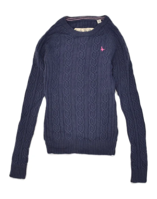 JACK WILLS Womens Boat Neck Jumper Sweater UK 8 Small Navy Blue Lambswool Knit Fabric Woven Fabric Fleece Fabric JACK WILLS Womens Boat Neck Jumper Sweater UK 8 Small Navy Blue Lambswool Knit Fabric Woven Fabric Fleece Fabric