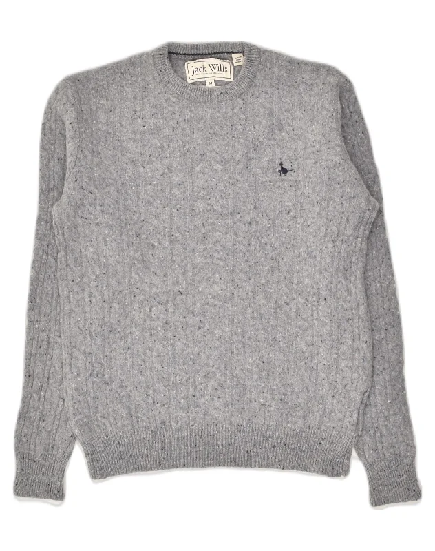 JACK WILLS Womens Crew Neck Jumper Sweater UK 12 Medium Grey Flecked High Neck Crew Neck V-Neck JACK WILLS Womens Crew Neck Jumper Sweater UK 12 Medium Grey Flecked High Neck Crew Neck V-Neck