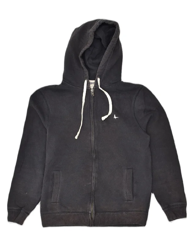 JACK WILLS Womens Zip Hoodie Sweater UK 16 Large Black Cotton Embroidered Appliqued Beaded JACK WILLS Womens Zip Hoodie Sweater UK 16 Large Black Cotton Embroidered Appliqued Beaded