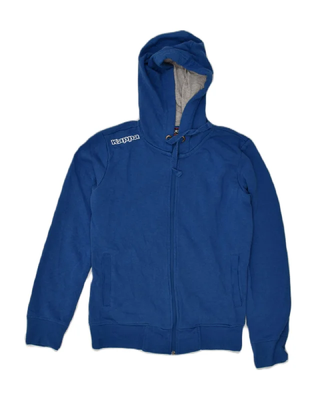 KAPPA Womens Zip Hoodie Sweater UK 14 Medium Blue Polyester Spandex Blend Rayon Blend Denim Blend KAPPA Womens Zip Hoodie Sweater UK 14 Medium Blue Polyester Spandex Blend Rayon Blend Denim Blend