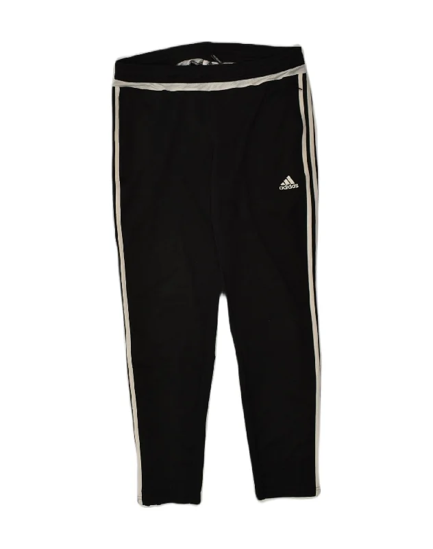 ADIDAS Womens Climacool Tracksuit Trousers UK 16-18 Large Black Polyester Trousers chic elegant ADIDAS Womens Climacool Tracksuit Trousers UK 16-18 Large Black Polyester Trousers chic elegant