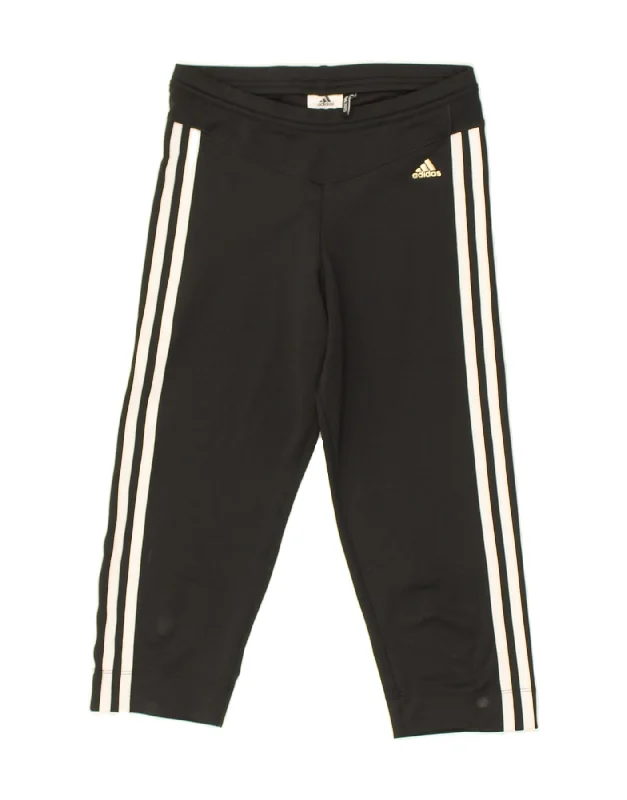 ADIDAS Womens Climalite Capri Tracksuit Trousers UK 10 Small Black Trousers Wedding White ADIDAS Womens Climalite Capri Tracksuit Trousers UK 10 Small Black Trousers Wedding White