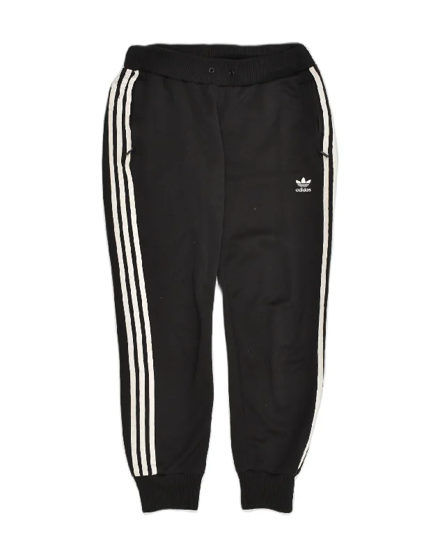 ADIDAS Womens Tracksuit Trousers Joggers IT 44 Medium Black Polyester Trousers Winter Warm ADIDAS Womens Tracksuit Trousers Joggers IT 44 Medium Black Polyester Trousers Winter Warm