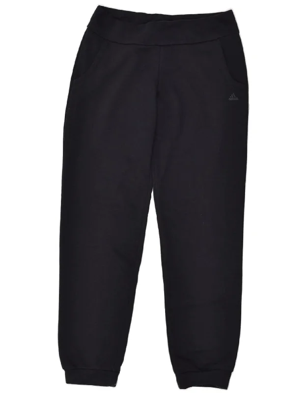 ADIDAS Womens Tracksuit Trousers Joggers UK 8-10 Small Black Cotton Trousers fashionable trendy ADIDAS Womens Tracksuit Trousers Joggers UK 8-10 Small Black Cotton Trousers fashionable trendy