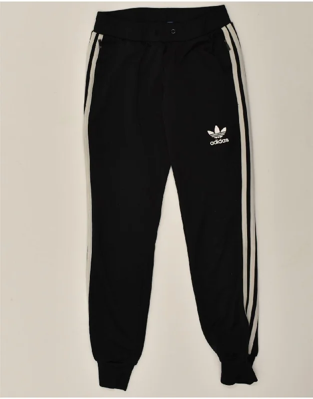ADIDAS Womens Tracksuit Trousers Joggers UK 8 Small Black Trousers fashionable trendy ADIDAS Womens Tracksuit Trousers Joggers UK 8 Small Black Trousers fashionable trendy
