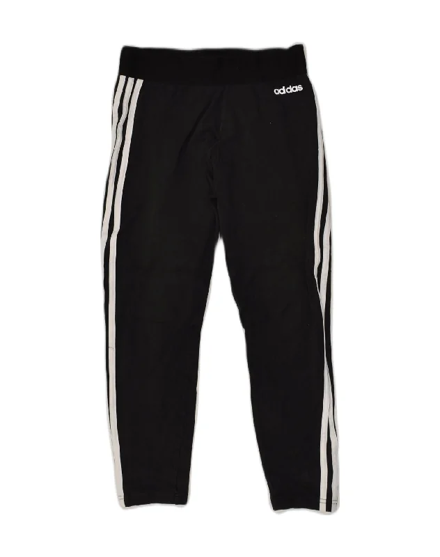 ADIDAS Womens Tracksuit Trousers Size 12-14 Medium Black Cotton Trousers Culottes Wide Leg ADIDAS Womens Tracksuit Trousers Size 12-14 Medium Black Cotton Trousers Culottes Wide Leg