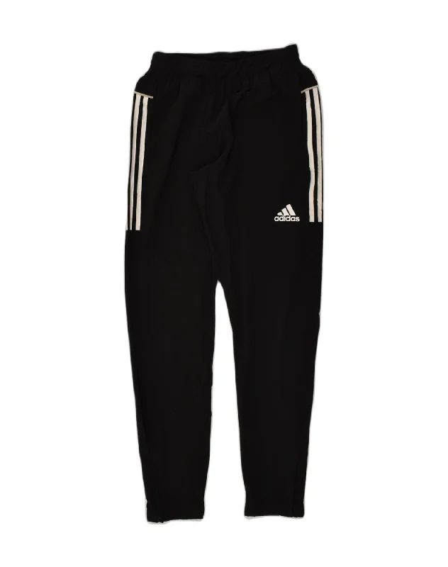 ADIDAS Womens Tracksuit Trousers Small Black Polyester Trousers stylish modern