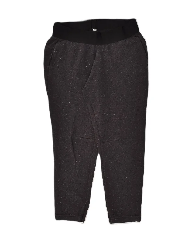 ADIDAS Womens Tracksuit Trousers UK 12 Medium Grey Cotton Trousers Chinos Classic