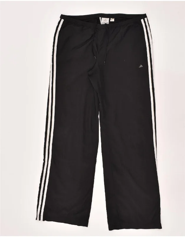 ADIDAS Womens Tracksuit Trousers UK 12 Medium Navy Blue Polyester Trousers Handmade Artisanal ADIDAS Womens Tracksuit Trousers UK 12 Medium Navy Blue Polyester Trousers Handmade Artisanal