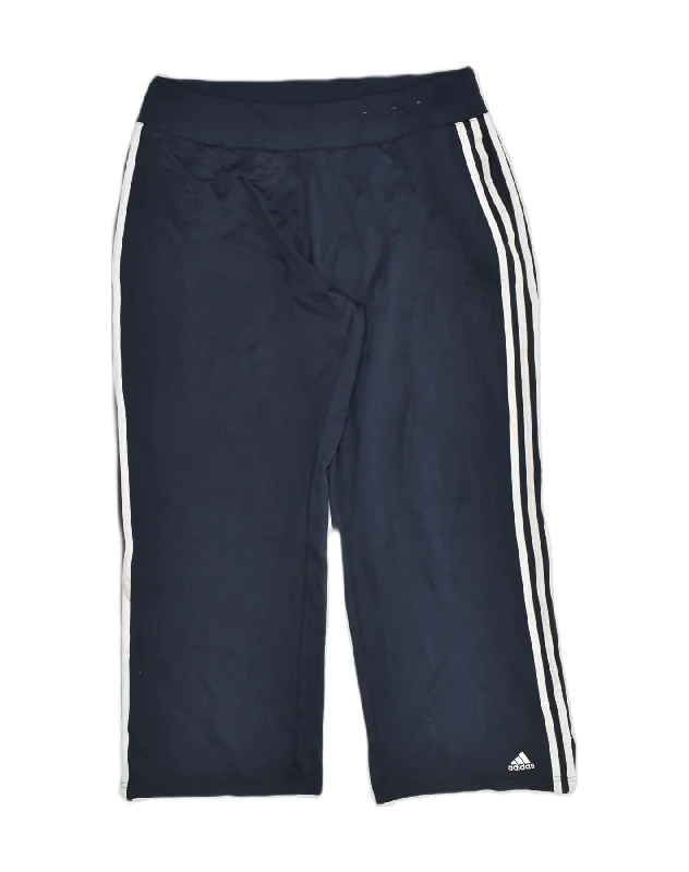 ADIDAS Womens Tracksuit Trousers UK 22 XL Navy Blue Polyester Trousers Occasion Special ADIDAS Womens Tracksuit Trousers UK 22 XL Navy Blue Polyester Trousers Occasion Special