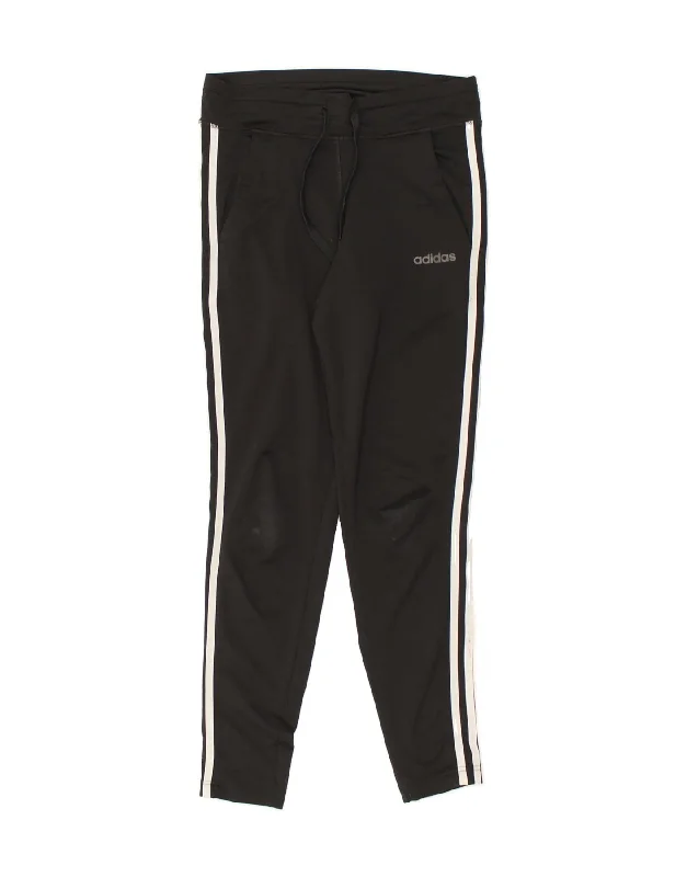 ADIDAS Womens Tracksuit Trousers UK 4 XS Black Polyester Trousers Handmade Artisanal ADIDAS Womens Tracksuit Trousers UK 4 XS Black Polyester Trousers Handmade Artisanal