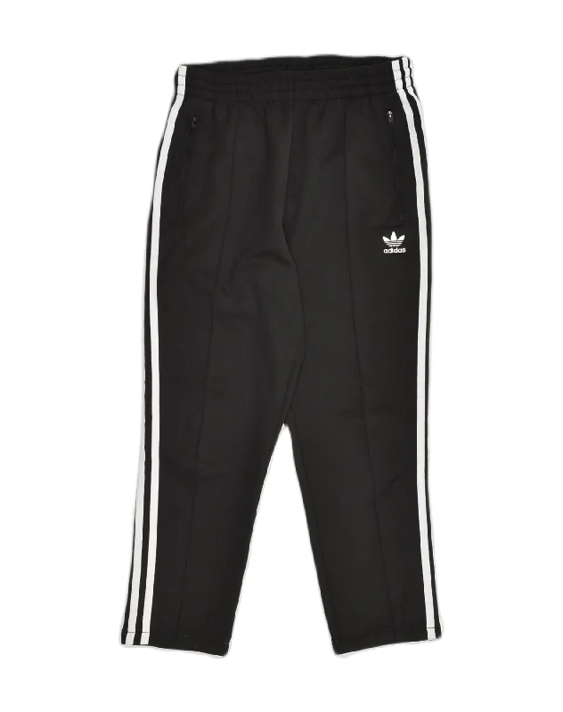 ADIDAS Womens Tracksuit Trousers UK 8 Small  Black Polyester Trousers Polka Dot Cute