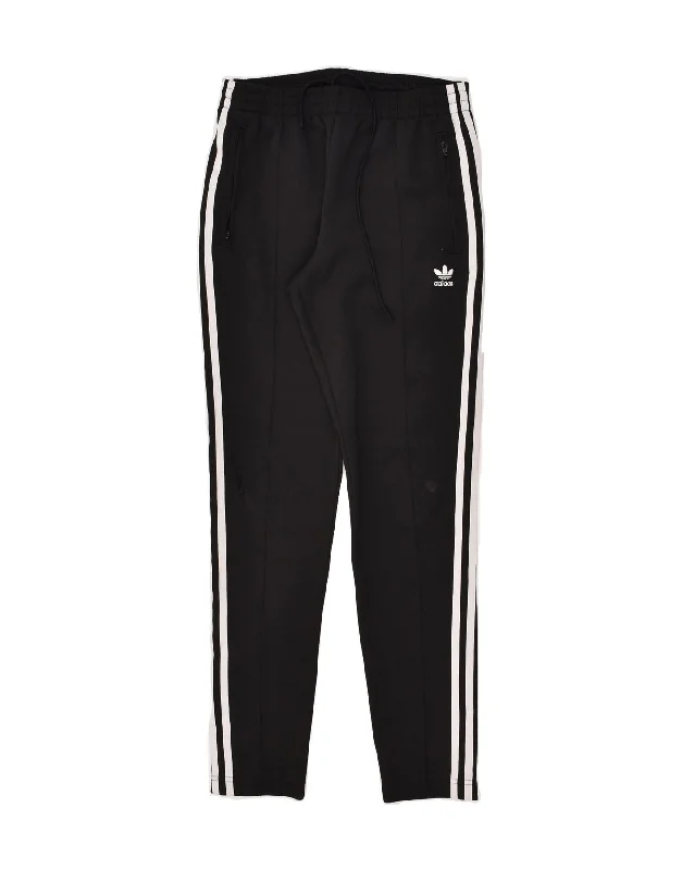 ADIDAS Womens Tracksuit Trousers UK 8 Small  Black Polyester Trousers Brand Named