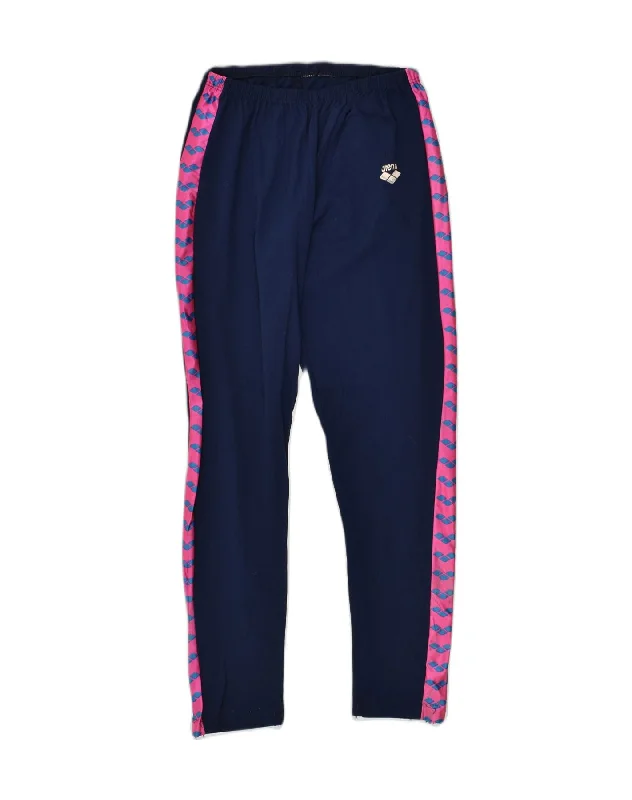 ARENA Womens Tracksuit Trousers UK 12 Medium Navy Blue Colourblock Trousers Ceremony Elegant ARENA Womens Tracksuit Trousers UK 12 Medium Navy Blue Colourblock Trousers Ceremony Elegant