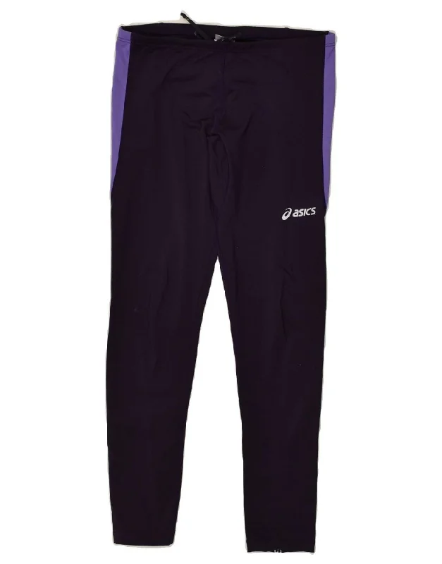 ASICS Womens Tracksuit Trousers UK 14 Medium Purple Polyester Trousers Timeless Classic ASICS Womens Tracksuit Trousers UK 14 Medium Purple Polyester Trousers Timeless Classic