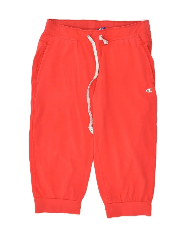 CHAMPION Womens Capri Tracksuit Trousers Joggers UK 12 Medium Red Cotton Trousers Timeless Classic CHAMPION Womens Capri Tracksuit Trousers Joggers UK 12 Medium Red Cotton Trousers Timeless Classic