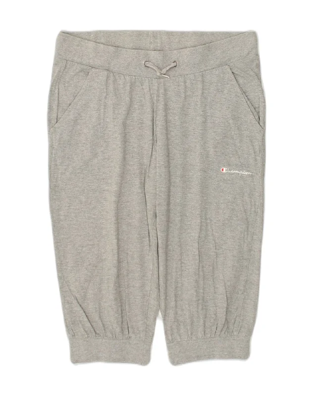 CHAMPION Womens Capri Tracksuit Trousers Joggers UK 18 XL Grey Cotton Trousers Bridal Satin CHAMPION Womens Capri Tracksuit Trousers Joggers UK 18 XL Grey Cotton Trousers Bridal Satin