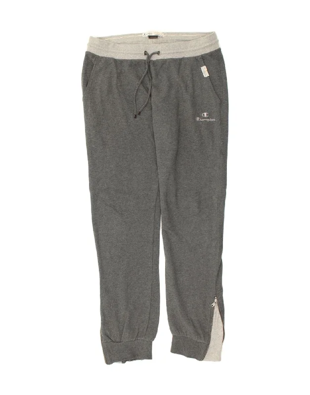 CHAMPION Womens Heritage Fit Tracksuit Trousers Joggers XL Grey Trousers Print Floral CHAMPION Womens Heritage Fit Tracksuit Trousers Joggers XL Grey Trousers Print Floral