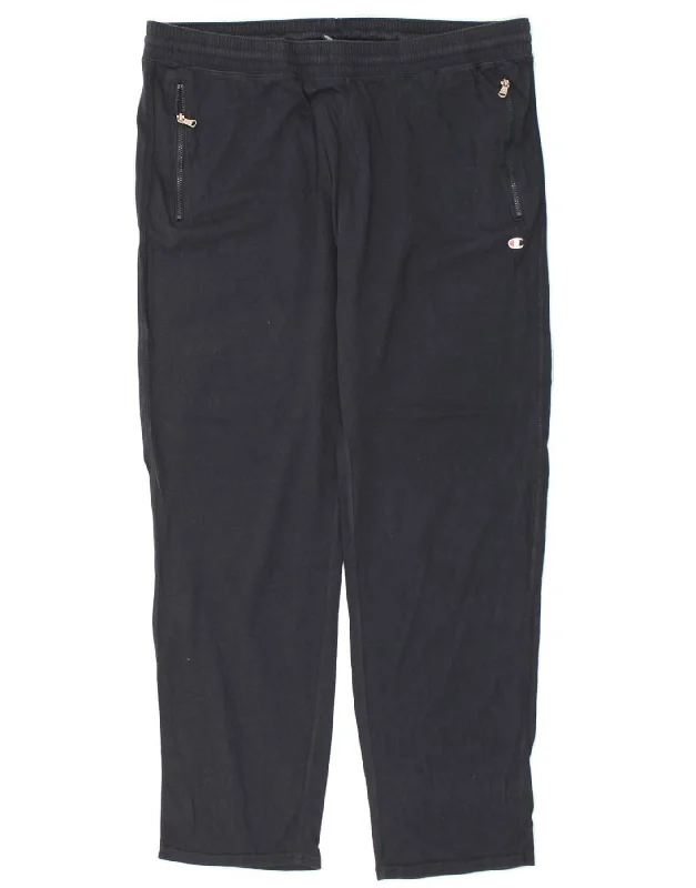 CHAMPION Womens Tracksuit Trousers UK 20 2XL Navy Blue Cotton Trousers Party Sparkling CHAMPION Womens Tracksuit Trousers UK 20 2XL Navy Blue Cotton Trousers Party Sparkling