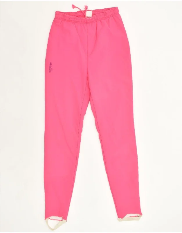 ELLESSE Womens Stirrup Tracksuit Trousers UK 4 XS Pink Polyamide Trousers Evening Elegant ELLESSE Womens Stirrup Tracksuit Trousers UK 4 XS Pink Polyamide Trousers Evening Elegant