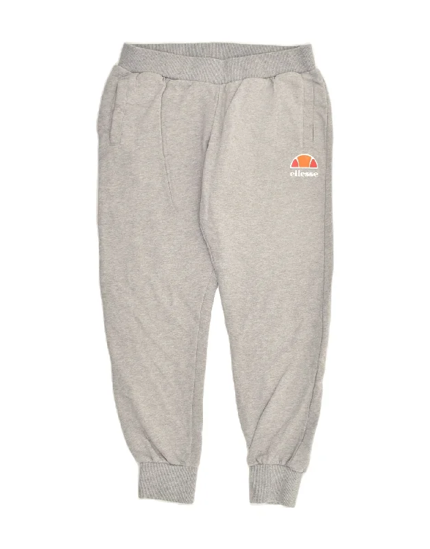 ELLESSE Womens Tracksuit Trousers Joggers UK 12 Medium Grey Cotton Trousers stylish elegant ELLESSE Womens Tracksuit Trousers Joggers UK 12 Medium Grey Cotton Trousers stylish elegant