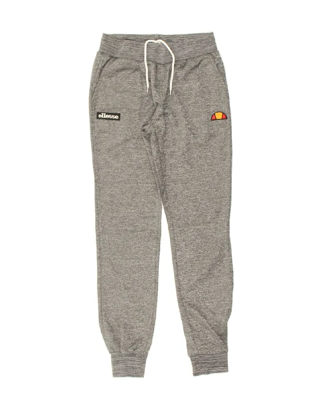 ELLESSE Womens Tracksuit Trousers Joggers US 4 Small Grey Polyester Trousers Tapered Slim Fit ELLESSE Womens Tracksuit Trousers Joggers US 4 Small Grey Polyester Trousers Tapered Slim Fit