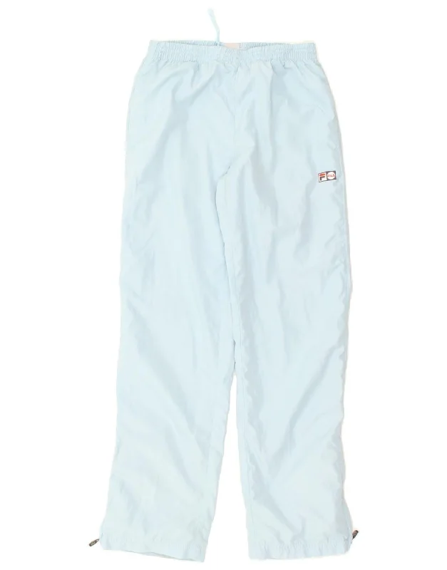 FILA Womens Tracksuit Trousers IT 40/42 Medium Blue Polyester Trousers Occasion Special FILA Womens Tracksuit Trousers IT 40/42 Medium Blue Polyester Trousers Occasion Special