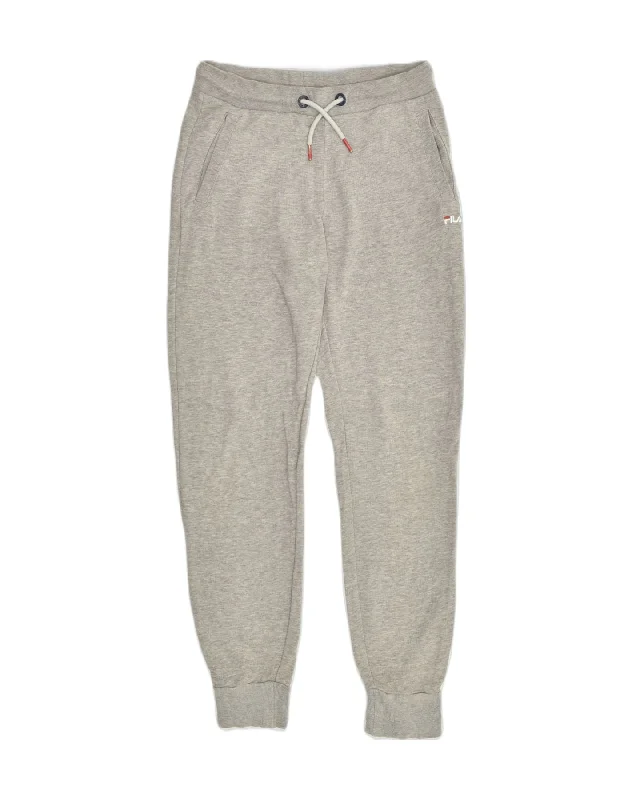 FILA Womens Tracksuit Trousers Joggers UK 10 Small Grey Cotton Trousers Designer Luxury FILA Womens Tracksuit Trousers Joggers UK 10 Small Grey Cotton Trousers Designer Luxury