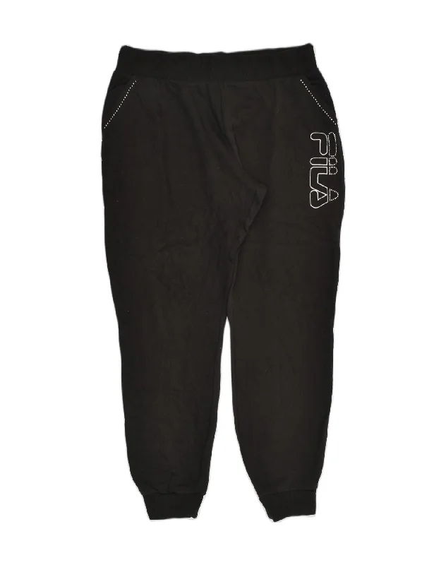 FILA Womens Tracksuit Trousers Joggers UK 18 XL Black Polyester Trousers Seasonal Trendy FILA Womens Tracksuit Trousers Joggers UK 18 XL Black Polyester Trousers Seasonal Trendy