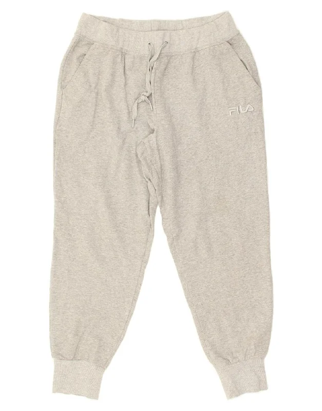 FILA Womens Tracksuit Trousers Joggers UK 18 XL Grey Cotton Trousers Travel Practical FILA Womens Tracksuit Trousers Joggers UK 18 XL Grey Cotton Trousers Travel Practical