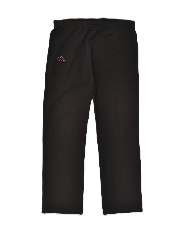 KAPPA Womens Tracksuit Trousers UK 20 2XL Black Trousers fashionable chic