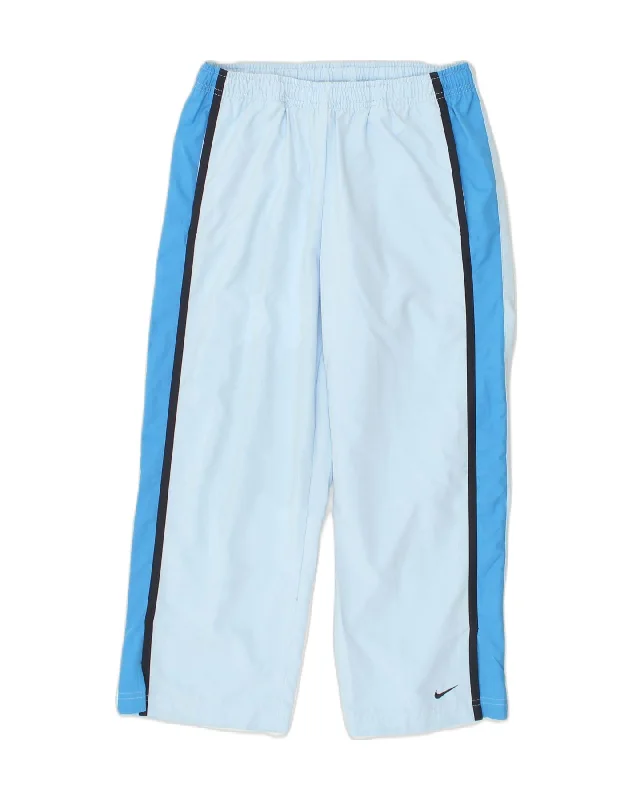 NIKE Womens Capri Tracksuit Trousers Size 4/6 XS Blue Polyester Trousers Cargo pockets NIKE Womens Capri Tracksuit Trousers Size 4/6 XS Blue Polyester Trousers Cargo pockets