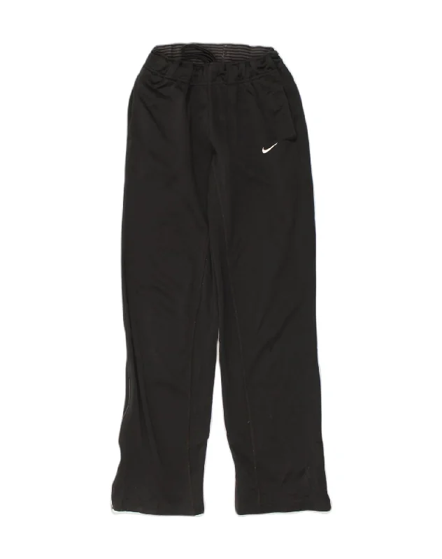 NIKE Womens Therma-Fit Tracksuit Trousers UK 4 XS Black Polyester Trousers versatile all-occasion NIKE Womens Therma-Fit Tracksuit Trousers UK 4 XS Black Polyester Trousers versatile all-occasion