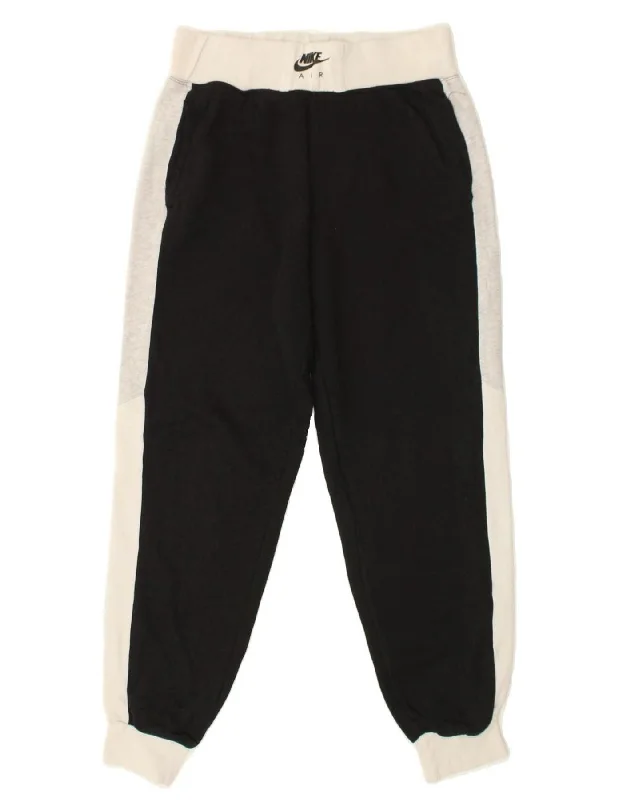 NIKE Womens Tracksuit Trousers Joggers UK 10 Small Black Colourblock Trousers Seasonal Trendy NIKE Womens Tracksuit Trousers Joggers UK 10 Small Black Colourblock Trousers Seasonal Trendy