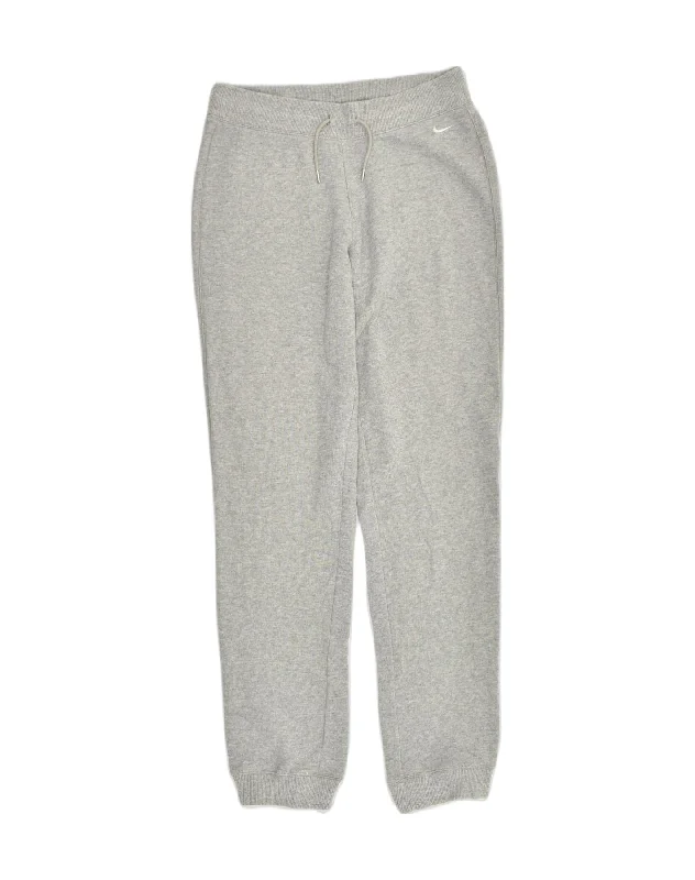 NIKE Womens Tracksuit Trousers Joggers UK 12 Medium Grey Trousers Vintage Classic