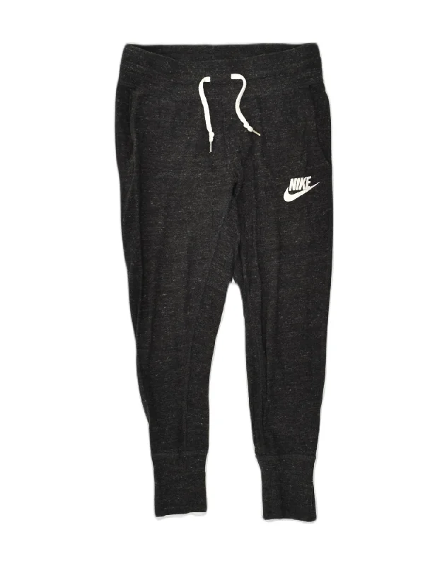NIKE Womens Tracksuit Trousers Joggers UK 6 XS Grey Flecked Cotton Trousers luxurious premium NIKE Womens Tracksuit Trousers Joggers UK 6 XS Grey Flecked Cotton Trousers luxurious premium